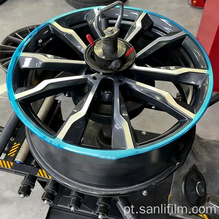 Opção de cor para película protetora de roda